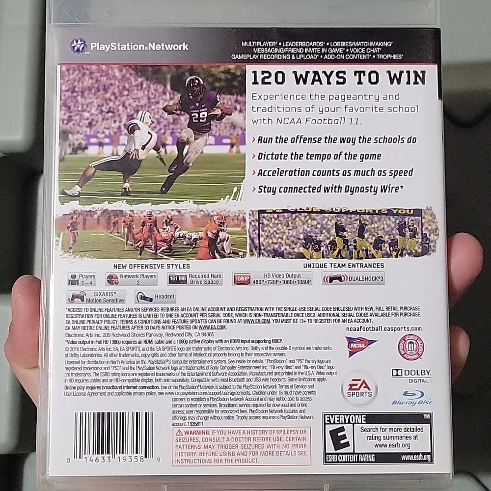 PLAYSTATION 3 GAMES BUNDLE NBA2K14 NCAA FOOTBALL 11